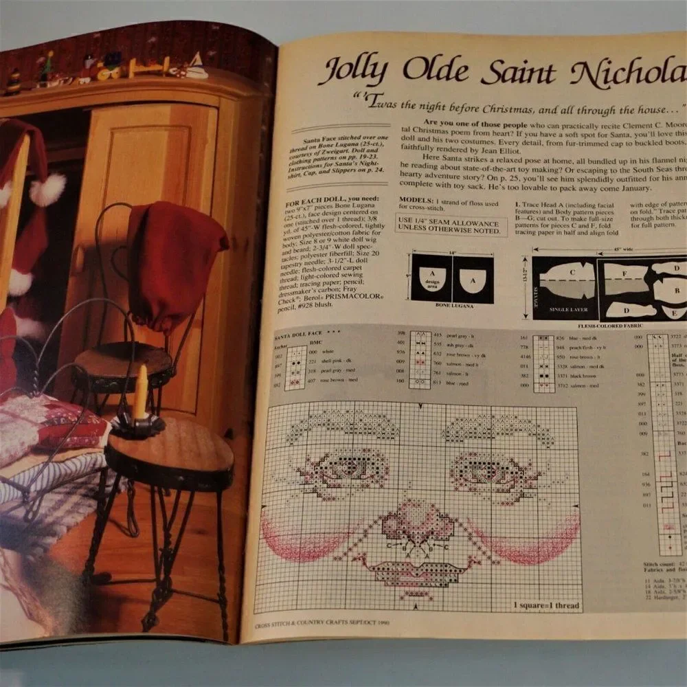 Cross Stitch And Country Crafts 1990 Patterns